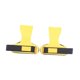 thumbnail image 3 of Correas de muñeca de levantamiento de pesas empuñaduras a mano pull ups de palma de la palma entrenamiento cómodo para hombres para mujeres pulsera de Amarillo, 3 of 8