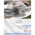 thumbnail image 6 of Black Marble Beach Towels Oversized Super Absorbent, Retro Chic Abstract Mottled Texture Art Lightweight Bath Towel Quick Dry Sets For Bathroom/Pool/Rv Camping/Beach Play/Gym Room/Picnic 35"x70", 6 of 8