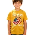thumbnail image 4 of RTKFRFLM Kids US 250th Semiquincentennial T-Shirt 4th of July Patriotic American Flag Print Crewneck Short Sleeve Graphic Tee for Boys Girls, 4 of 4