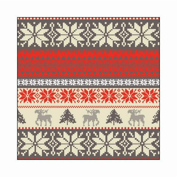 Paper Cocktail Napkin - Nordic Winter - Cream