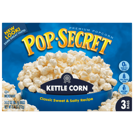Pop Secret Old Fashioned Kettle Corn 3 pk Microwave Popcorn 10.5