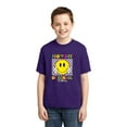 thumbnail image 2 of Wild Bobby 100th Day of School Retro Cute Smiley Face, 100 Days of School 2024 2025 Design for Kids Youth Boys Girls School Unisex Boys Girls Graphic Youth T-Shirt, 2 of 6
