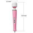 thumbnail image 6 of Tutuviw 10 Speeds Wired Powerful Handheld Electric Back Massager with Strong Vibrations, Personal Therapy Massager for Muscle Aches, Sports Recovery, Body Pain (Pink), 6 of 6