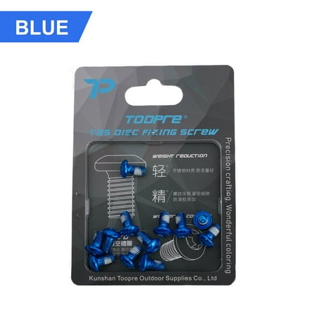 

linyes 12pcs Bicycle Disc Brake Rotor Torx Bolts T25 M5x9mm Road Bike Fixing Screws Kit