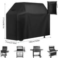 thumbnail image 4 of Grill Cover Oxford Cloth Waterproof Barbecue Cover with Drawstring Heavy Duty Weather Resistant Gas Grill Protector Cover for Outdoor Garden Camping Picnic, 4 of 4