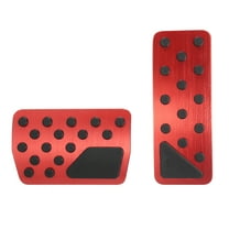 Unique Bargains 1 Set Car Brake Pedal Pad Gas Accelerator Pedal Cover for Jeep Grand Cherokee 2011-2021 Red