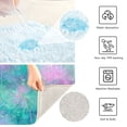 thumbnail image 4 of Rectangle Bath Rugs Plush Bathroom Carpet Mat Non Slip Bathroom Mats Tie-dye Dandelions Pattern, 4 of 5
