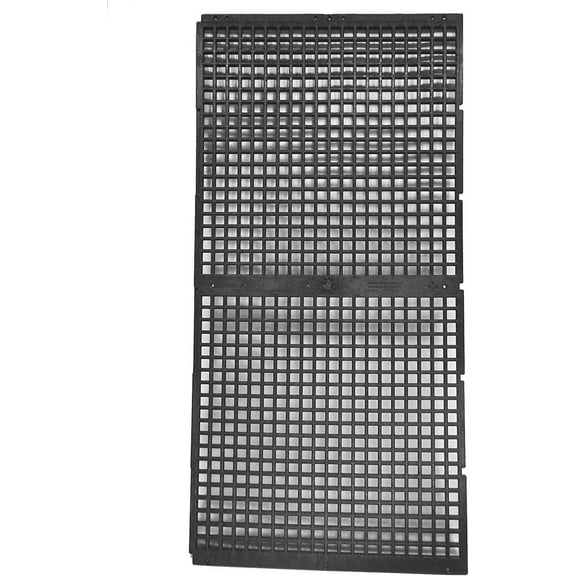 24 Inch x 48 Inch Support Grate for Water Feature Basin Construction - Holds Pond and Water Garden Bubblers, Rocks, Other Decorations - Hides Reservoir - Rustproof - Black - Can Be Cut