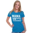 thumbnail image 3 of Funny Mama Llama Mothers Day Pun Womens Slim Fit Graphic Tee Brisco Brands M, 3 of 4