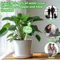 thumbnail image 6 of Rirool 4 Pcs Plant Watering Globes, 140ml Automatic Glass Watering Bulbs, Cactus Shaped Self Watering Device for Indoor Outdoor Plants, Garden Patio Decorative Green, 6 of 7