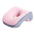 thumbnail image 4 of Almohada boca abajo, tamaño adulto, compacta, funda extraíble, práctica almohada para la siesta. rosa, 4 of 8