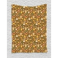 thumbnail image 1 of Autumn Tapestry, Fall Season Elements with Pumpkin Owl Scarf and Caps on a Earthy Toned Background, Wall Hanging for Bedroom Living Room Dorm Decor, 60W X 80L Inches, Multicolor, by Ambesonne, 1 of 2