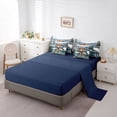thumbnail image 5 of Homewish Cute Highland Cow 7pcs Bedding Comforter Set,Brown Blue White Queen Bedding Sets,Country Farmhouse Lodge Queen Sheet Sets For Girls,Breathable Home Decor Reversible, 5 of 8