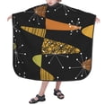 thumbnail image 4 of Atomic Age Geometric Mid Century Kids Barber Cape Hairdressing Salon Hair Cutting Haircut Apron for Boys Girls Children 39" x 47", 4 of 6