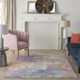 thumbnail image 5 of 4â€™ x 6â€™ Ivory and Multi Abstract Area Rug, 5 of 7