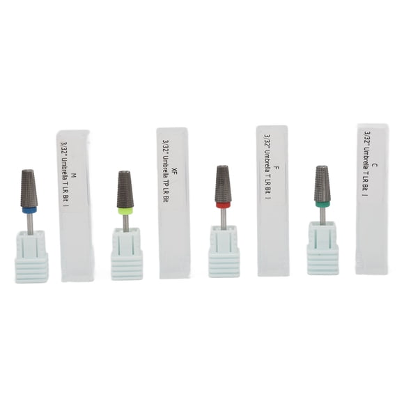 Brocas para uñas, 4 piezas Brocas para uñas Cabezales de pulido de uñas Brocas para pulido de cutículas diseñadas para precisión