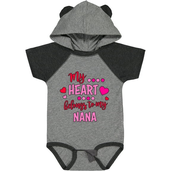 Inktastic My Heart Belongs to My Nana Boys or Girls Baby Bodysuit