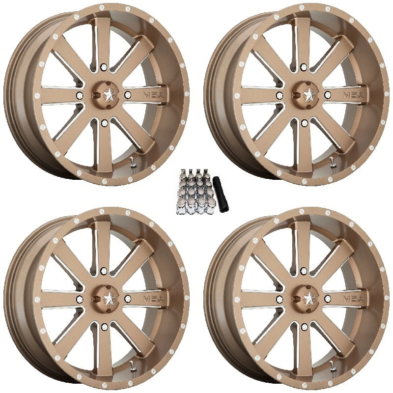 MSA M34 Flash UTV Wheels/Rims Bronze 22" Polaris RZR 1000 XP / Ranger