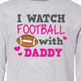 thumbnail image 4 of Inktastic I Watch Football with My Daddy Long Sleeve Youth T-Shirt, 4 of 5