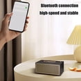 thumbnail image 4 of Retro Wooden Bluetooth Speaker with HiFi Stereo Sound, 66mm Full Range Speaker, FM Radio, 6-Hour Playtime, Multi-Function for Home Office Outdoor Use, Classic Design with Modern Technology, 4 of 7