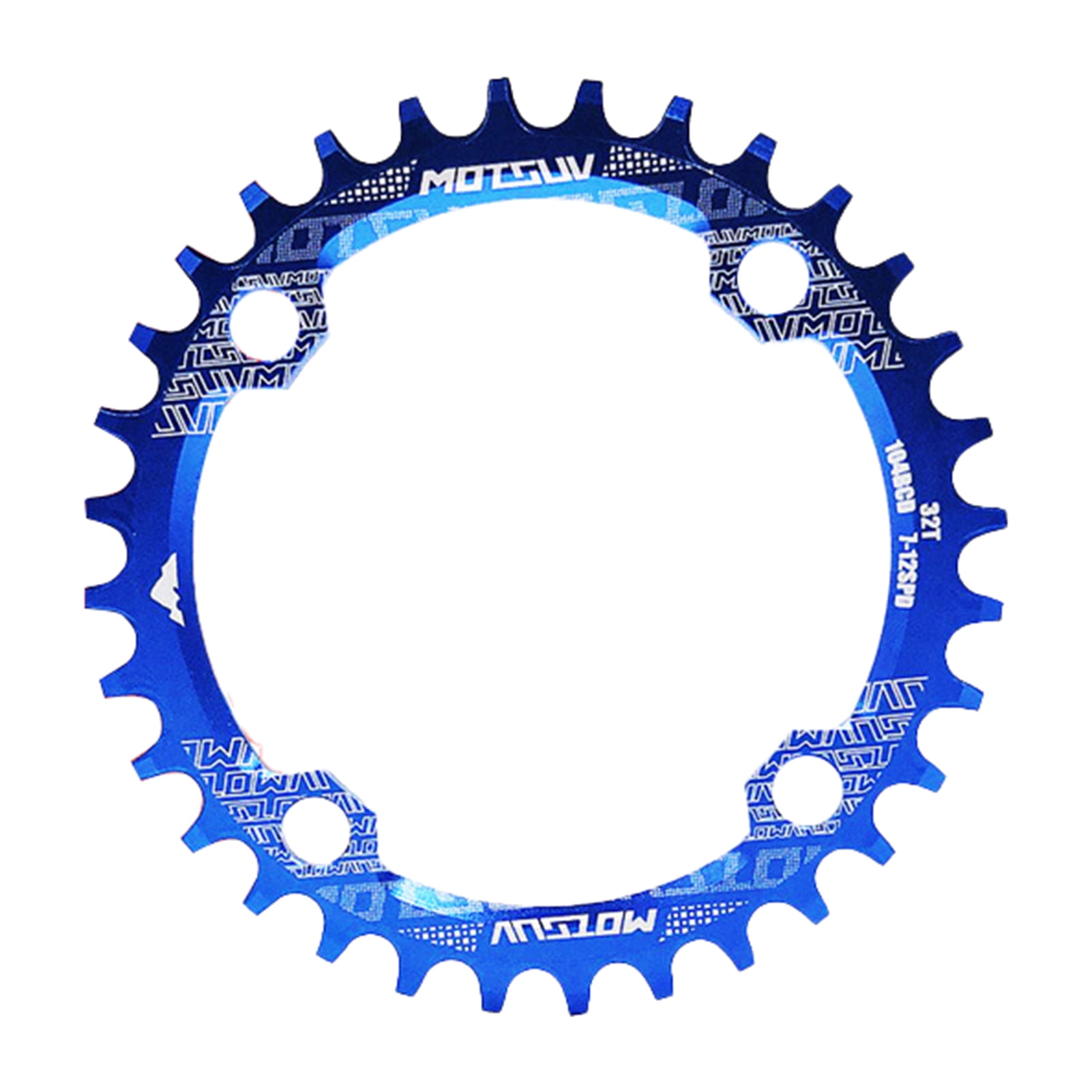 Bike Chainring, Round/Oval 104BCD 32T 34T 36T 38T Narrow Wide Single Chainring for Bicycle Bike