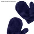 thumbnail image 4 of Conjunto de tres piezas de gorro, bufanda y guantes para niños cálidos monocromos, 4 of 5