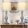 thumbnail image 1 of Lamp Cinkeda vintage de 74 cm, juego de 2 puertos USB y toma de corriente alterna, 1 of 7