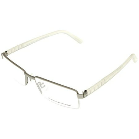Porsche Design Prescription Eyeglasses Frames Unisex Semi Rimless Rectangle P8163 B Size: Lens/ Bridge/ Temple:  55-17-140