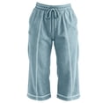 thumbnail image 6 of LEKODE Capri Pants Breathable Pants Women Cropped Pants for Women Ladies Pants Summer Pants for Women Active Wear Sweatpants Women Running Pants Women Sky Blue 2XL, 6 of 7