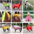thumbnail image 4 of Impermeable para perros con capucha, chaqueta impermeable ajustable con velcro, para perros medianos y grandes., 4 of 5