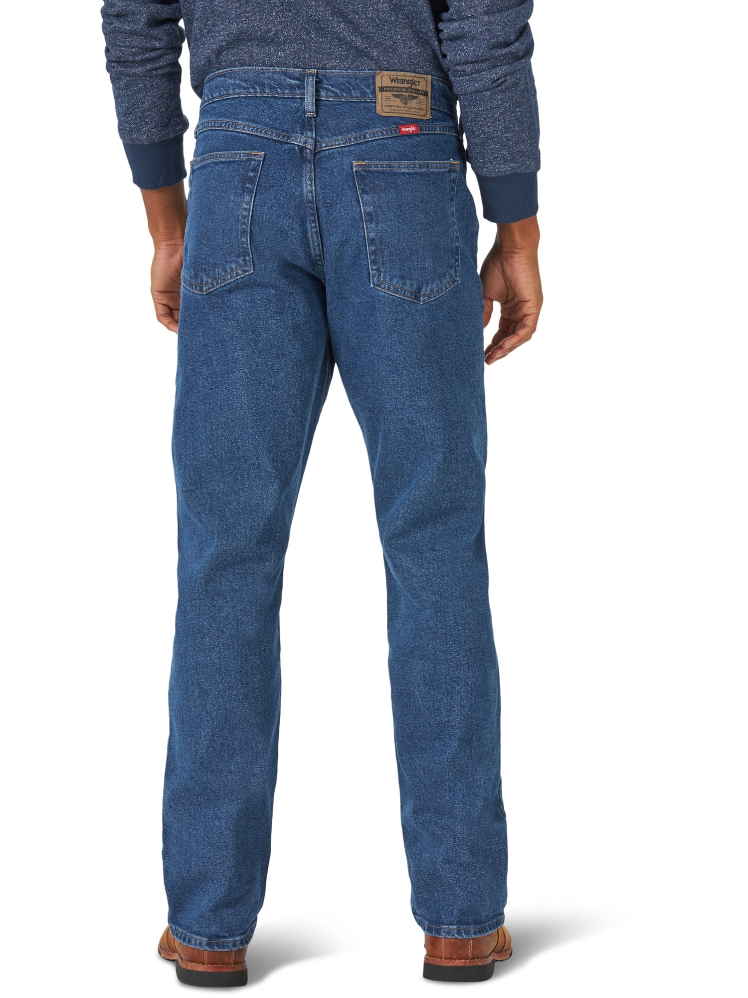 Wrangler Men's and Big Men's Relaxed Fit Jeans with Flex