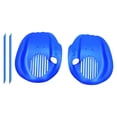 thumbnail image 2 of 2x paletas de mano de natación aletas a mano suministros planos portátiles guantes de paletas para natación para Azul y m, 2 of 8
