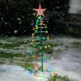 thumbnail image 5 of Farfi Solar Garden Light LED Illumination Light Weather Resistant Automatic Charging Solar Powered Christmas Tree Lamp Outdoor Decoration(Colorful Light), 5 of 13