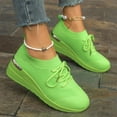 thumbnail image 6 of Domzle Women's Running Shoe Lightweight Fashion Sneaker for Jogging Walking Light Workouts Green 37, 6 of 6