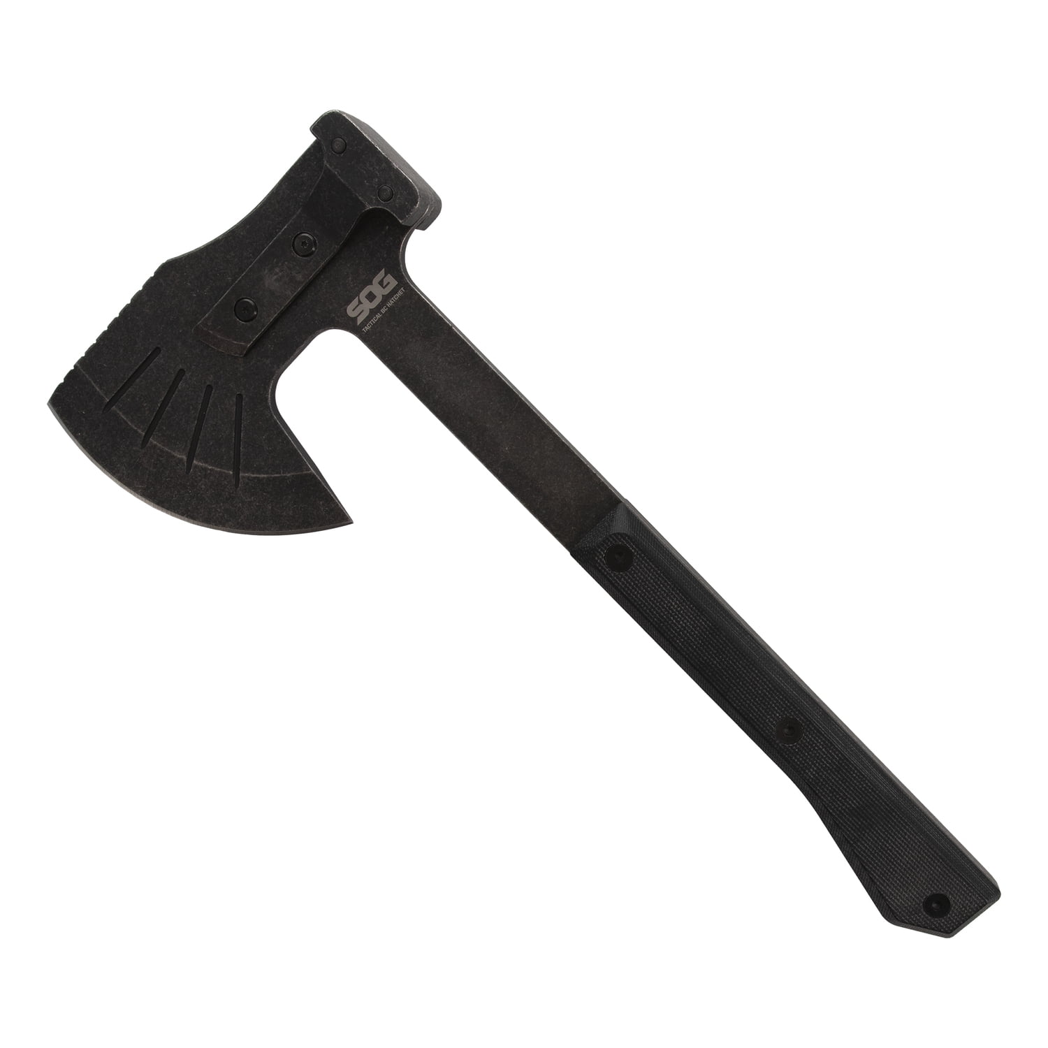 SOG Tactical Bushcraft Hatchet with 4.24-In. Steel Cutting Head and Nylon Blade Cover, SOG-32-50-02-43
