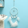 thumbnail image 2 of VerPetridure Moon Dream Catcher Wind Chime Ornament Cute Ornament Birthday Gift without Light White Dreamcatcherdream like Feather Dreamcatcher Home Bedroom Wall Hanging Luck Gift, 2 of 3