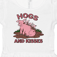 thumbnail image 4 of Inktastic Hogs and Kisses with Cute Pig Family Girls Baby Dress, 4 of 5