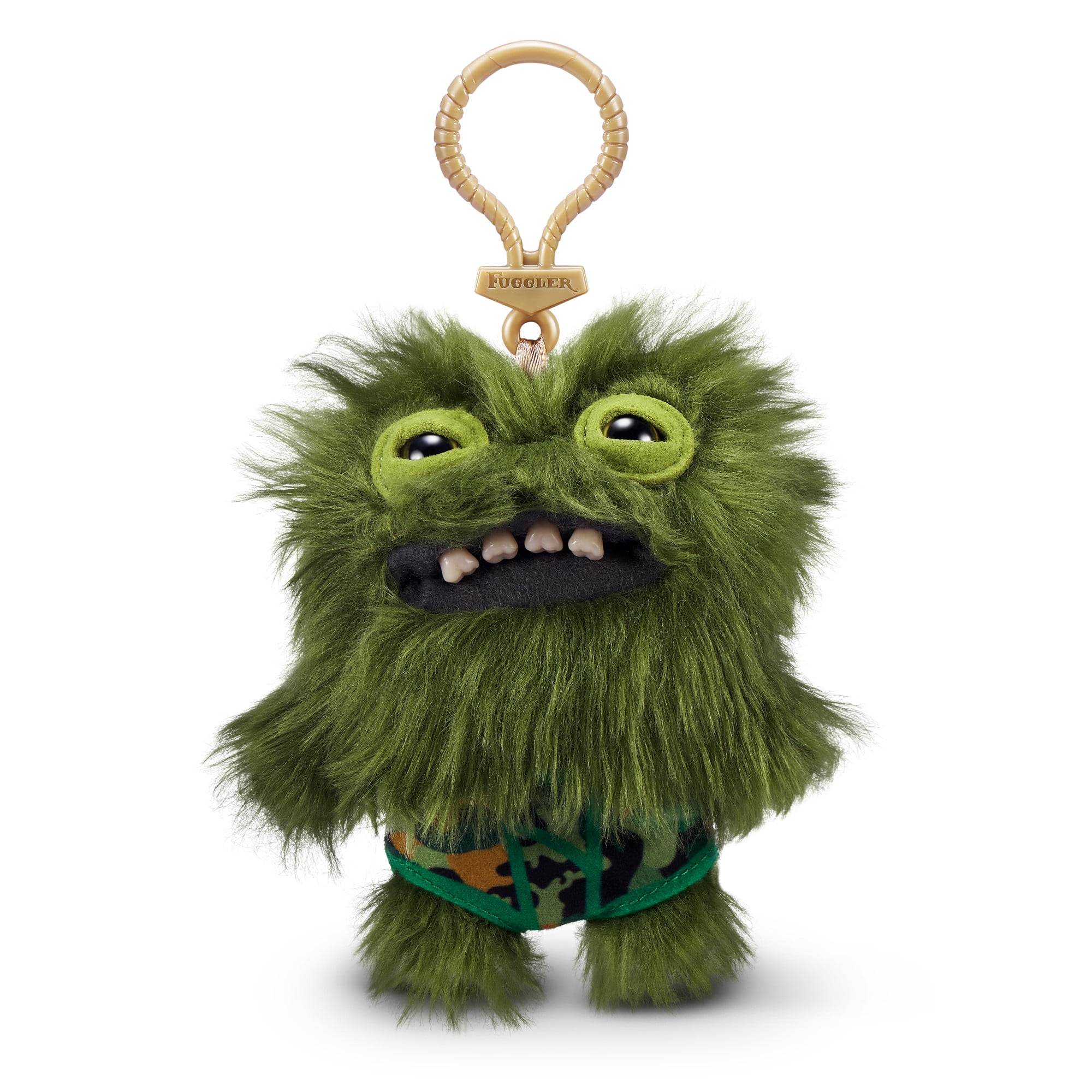 ★FUGGLER★ Set Take Off McGoo Green Button Mix Keyring Fuggler Key Rings 5 inch (Count Underoo McGoo), Funny Ugly