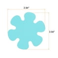 thumbnail image 2 of Uxcell 12 Packs Non Slip Stickers 3.94" Bath Shower Floor Flower Style Decals Blue, 2 of 6