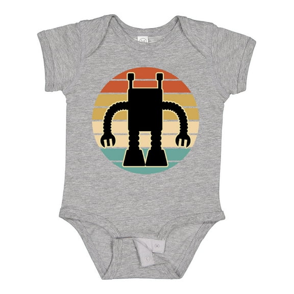Inktastic Robotics Vintage Robot Sunset Boys or Girls Baby Bodysuit
