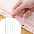thumbnail image 4 of Shisuyan 1 Set/5pcs Plastic Bookbinding Clips Loose-Leaf Binder Clip Practical Paper Clip, 4 of 8