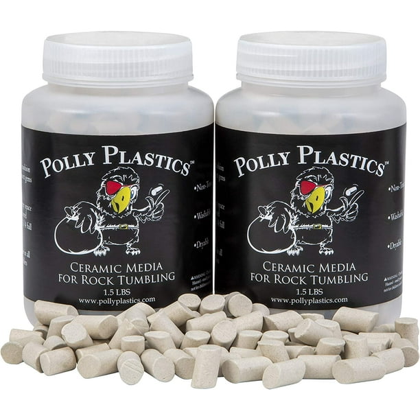 Rock Tumbling Ceramic Filler Media (Large Cylinder Size) by Polly