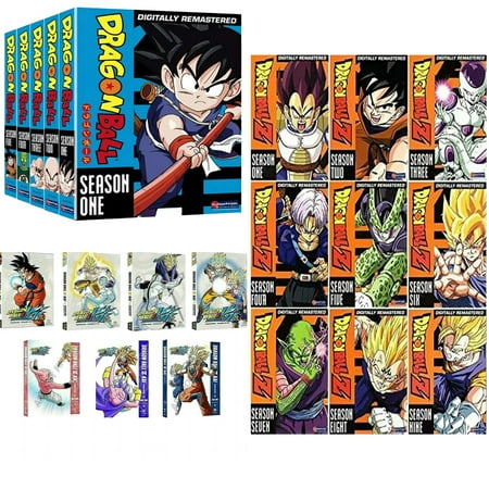 J&G Dragon Ball Z Season 1-9 + Dragon Ball: 1-5 + Dragon Ball Z Kai 1-7 (DVD) Animated, Bird Studio