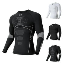 LMOIPLI Men's Ski Quick Drying Winter Outdoor Cycling Running Mountaineering Sports Functional Reduce Base Layer Thermal Underwear White XL