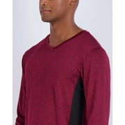 Real Essentials 4 Pack: Mens Dry Fit Long Sleeve V-Neck Active T-Shirt - Athletic Outdoor UPF 50+ (Available in Big & Tall)