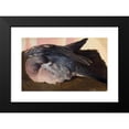thumbnail image 2 of Ferdinand von Wright 24x17 Black Modern Framed Museum Art Print Titled - Study of Sleeping Forest Pigeon (1873), 2 of 5