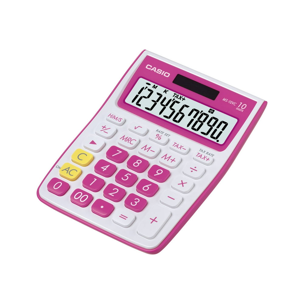 Casio MS10VC Desktop calculator 10 digits solar panel, battery