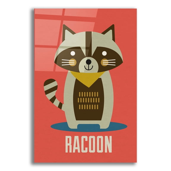 Epic Art 'Racoon Kids Nursery' by Gary Williams, Acrylic Glass Wall Art, 12"x16"