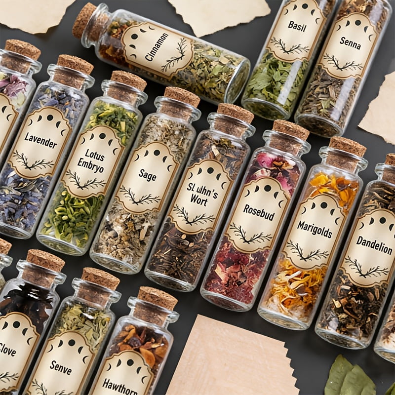 30-Piece Dried Herb & Flower Craft Kit, DIY Botanical Kit for Candle Making, Soap Making & Home Décor