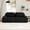 Black-2S, variant on 82" Modern L-Shaped Modular Sectional Sofa for Living Room,Flannelette Fabric,Oversized 2-Seater Couch,boneless sofa ,Movable Ottoman,Buckle connection,Anti-slip Design,No Assembly,Green